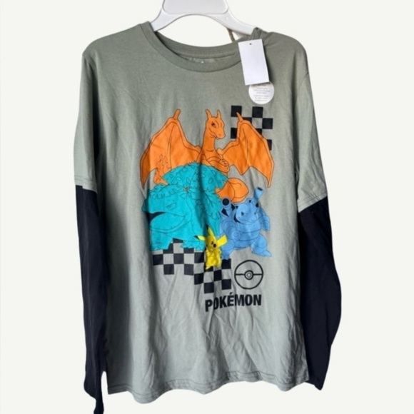 Pokemon long sleeve shirt NWT youth size XL 14-16 - Picture 1 of 4